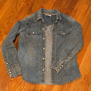 Denim snap-Up Shirt Jcrew 0